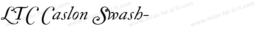 LTC Caslon Swash字体转换